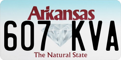 AR license plate 607KVA