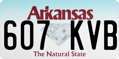 AR license plate 607KVB