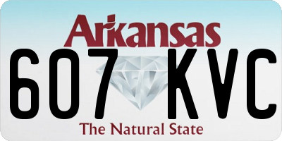 AR license plate 607KVC