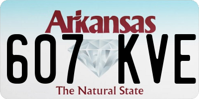 AR license plate 607KVE