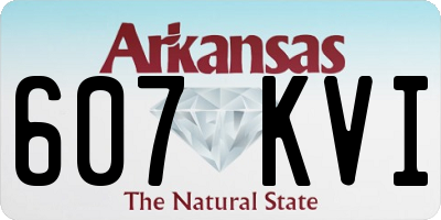 AR license plate 607KVI