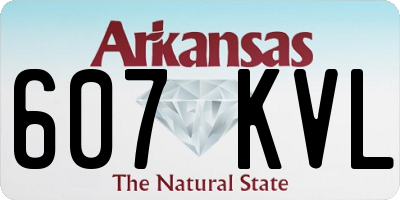 AR license plate 607KVL