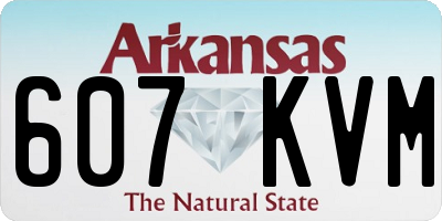 AR license plate 607KVM