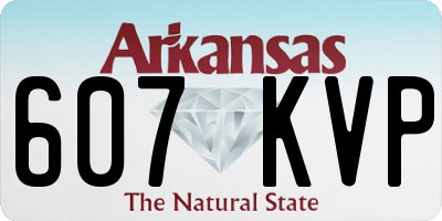 AR license plate 607KVP