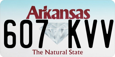 AR license plate 607KVV