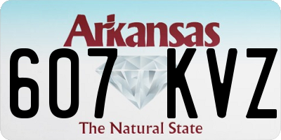 AR license plate 607KVZ
