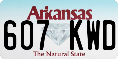 AR license plate 607KWD