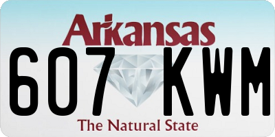 AR license plate 607KWM
