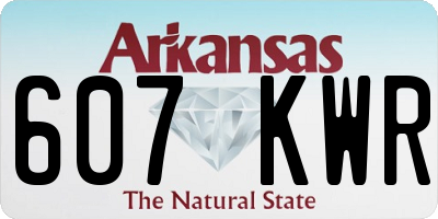 AR license plate 607KWR