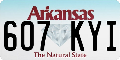AR license plate 607KYI