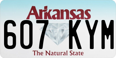 AR license plate 607KYM