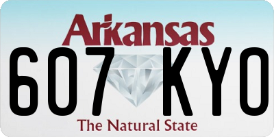 AR license plate 607KYO