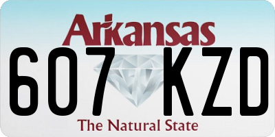AR license plate 607KZD