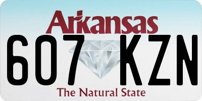 AR license plate 607KZN