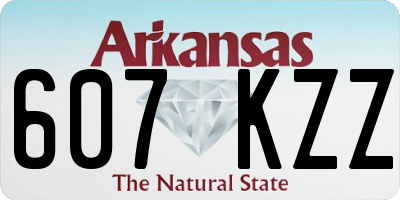 AR license plate 607KZZ