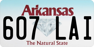 AR license plate 607LAI