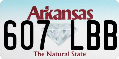 AR license plate 607LBB