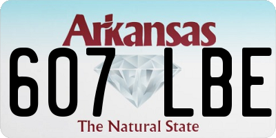 AR license plate 607LBE