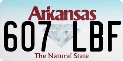 AR license plate 607LBF