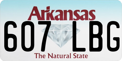 AR license plate 607LBG