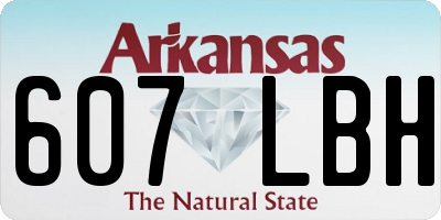 AR license plate 607LBH