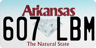 AR license plate 607LBM