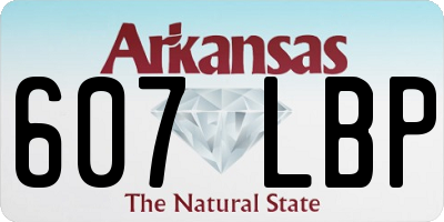 AR license plate 607LBP