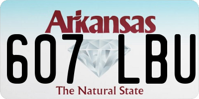 AR license plate 607LBU