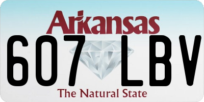 AR license plate 607LBV