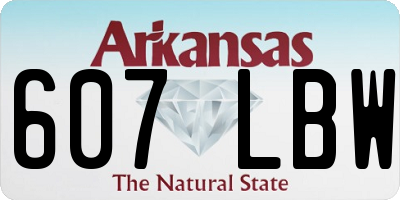 AR license plate 607LBW