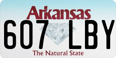 AR license plate 607LBY
