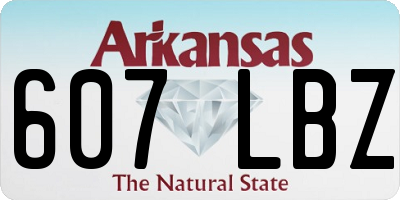 AR license plate 607LBZ