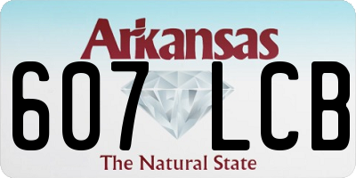 AR license plate 607LCB