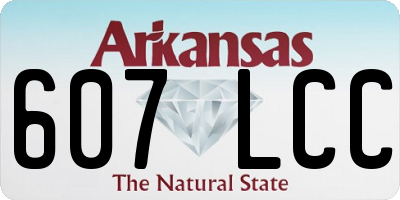 AR license plate 607LCC