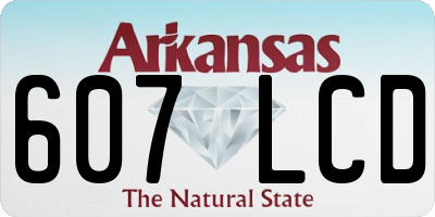 AR license plate 607LCD