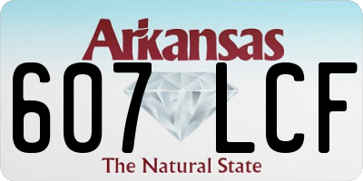AR license plate 607LCF