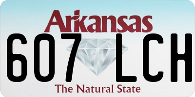 AR license plate 607LCH