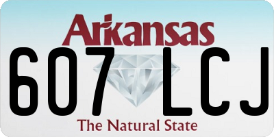 AR license plate 607LCJ