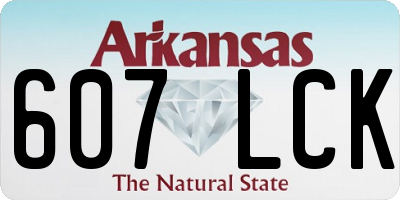 AR license plate 607LCK
