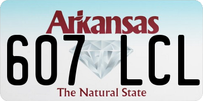 AR license plate 607LCL
