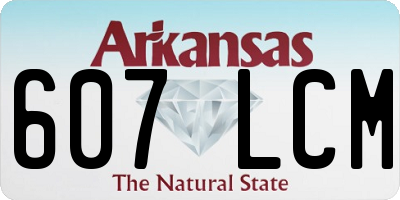AR license plate 607LCM