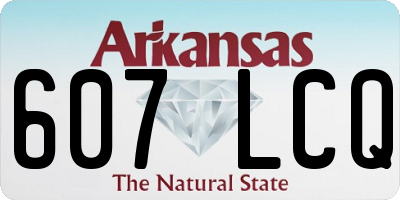 AR license plate 607LCQ