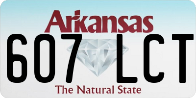 AR license plate 607LCT