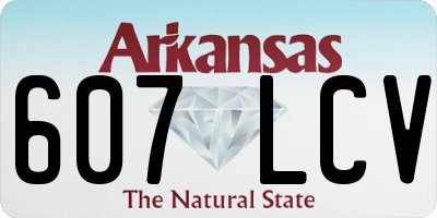 AR license plate 607LCV