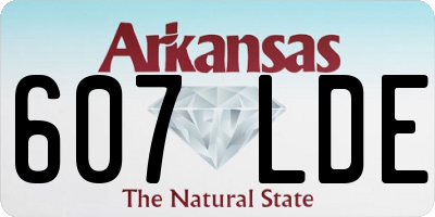 AR license plate 607LDE
