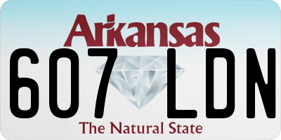 AR license plate 607LDN