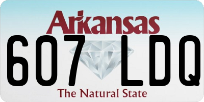 AR license plate 607LDQ