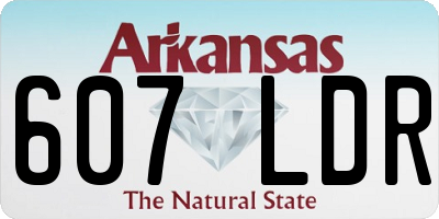 AR license plate 607LDR