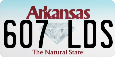 AR license plate 607LDS