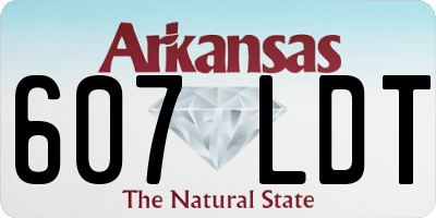 AR license plate 607LDT